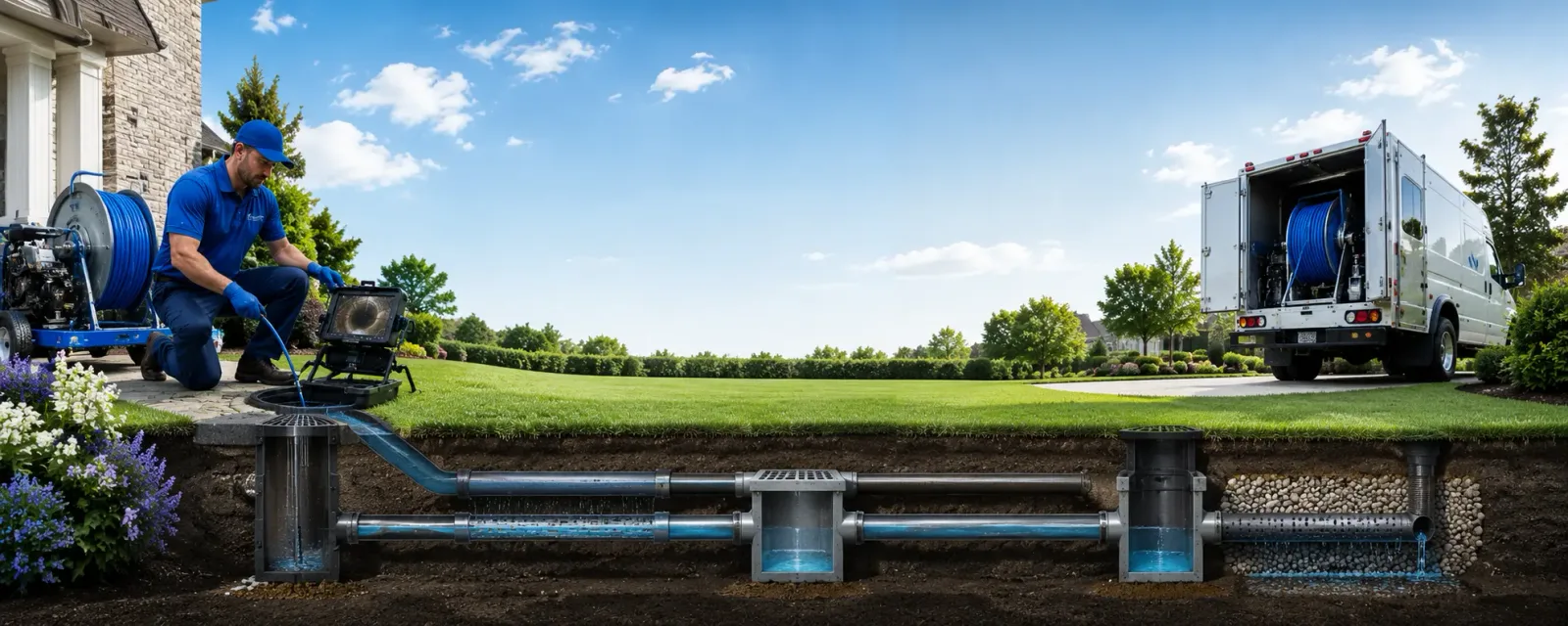 Outdoor drain cleaning information for Sears, MI